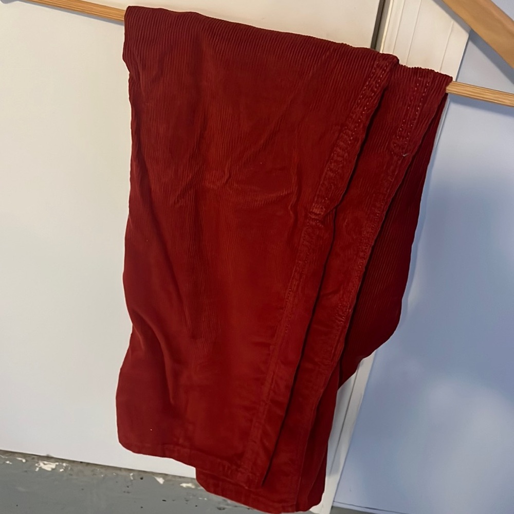 Burgundy corduroy jeans